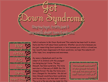 Tablet Screenshot of gotdownsyndrome.net